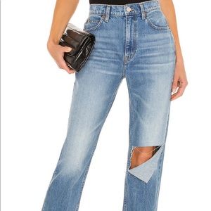 REDONE STOVE PIPE JEANS